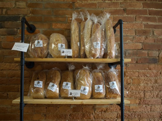 Mr. Meowski's serves three different types of sourdough bread: Rounds, sandwich loaves and baguettes.