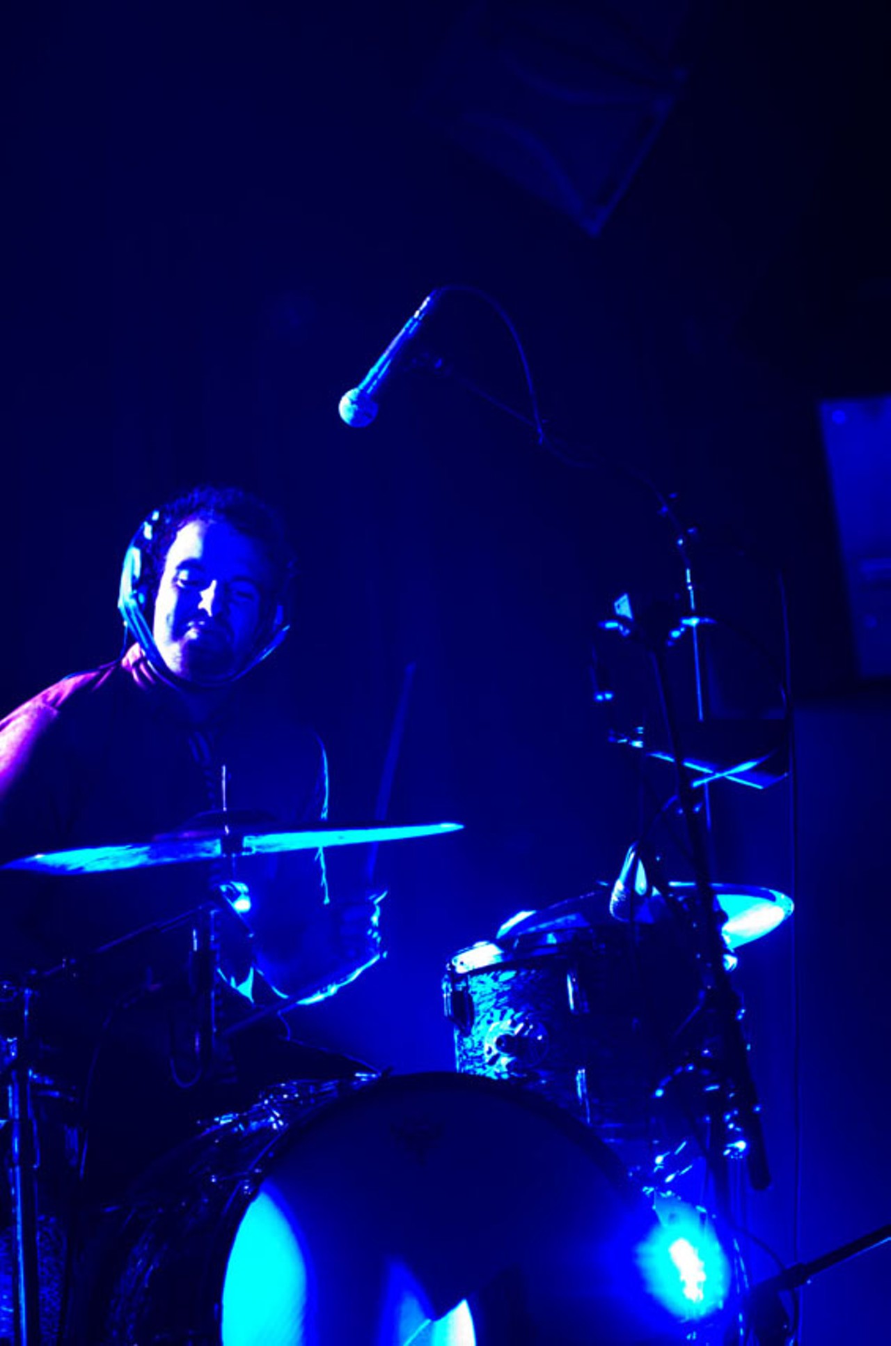 Drummer Darren King of MuteMath performing at the Pageant.