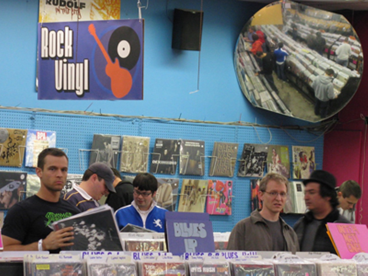 Like Euclid, Vintage Vinyl was also busy with customers -- so much so that the store ran out of free PBR early in the day.