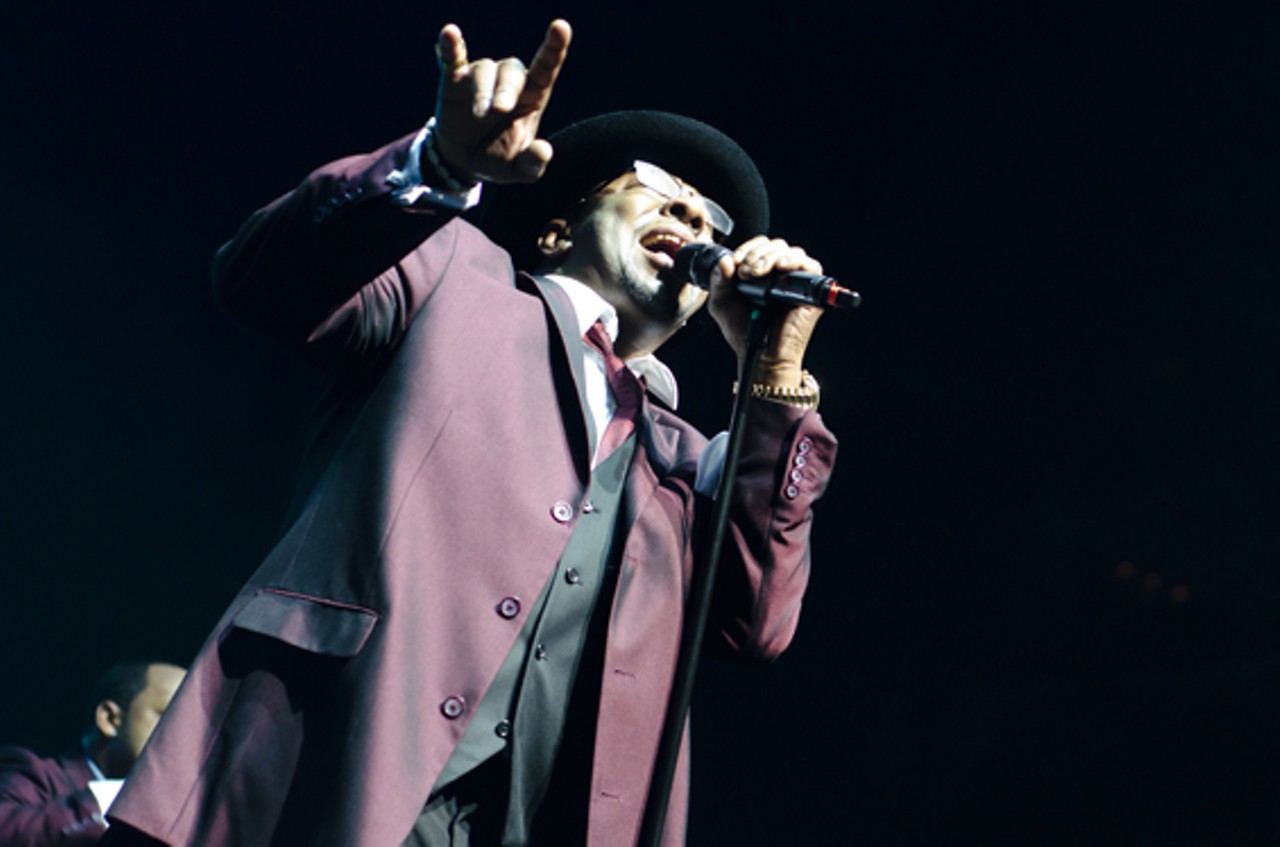 Bobby Brown of New Edition at the Scottrade Center on March 29.
