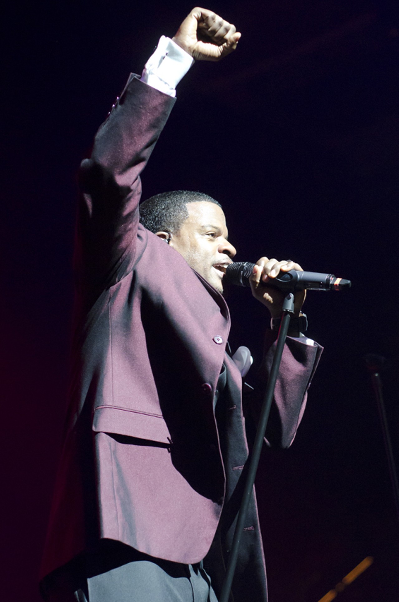 Ricky Bell of New Edition at the Scottrade Center on March 29.
