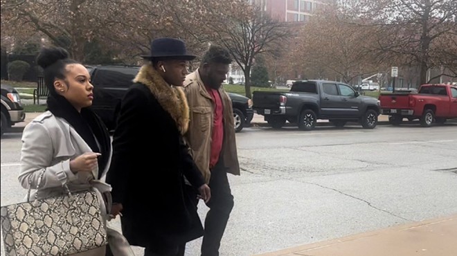 John Collins-Muhammad walking into the courthouse on Tuesday to be sentenced in a federal corruption scheme.