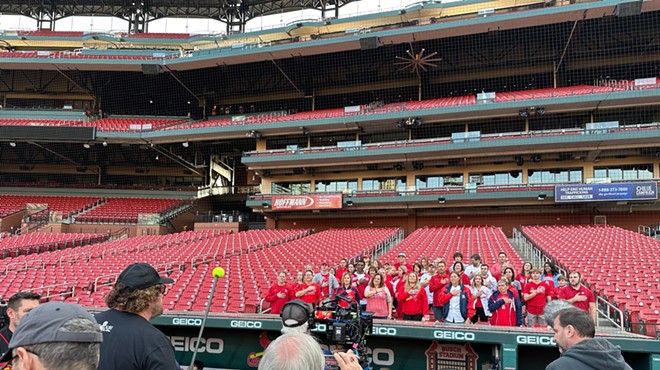The On Fire production films at Busch Stadium, and Chris Schildz was proud to be among them.