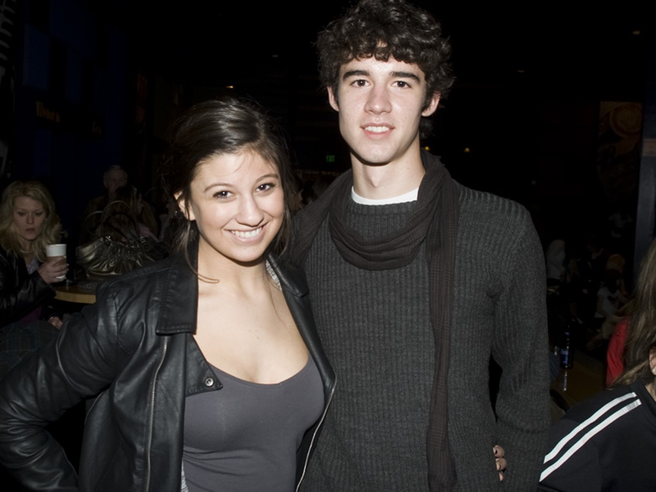 A lady and her Nick Jonas look-alike.