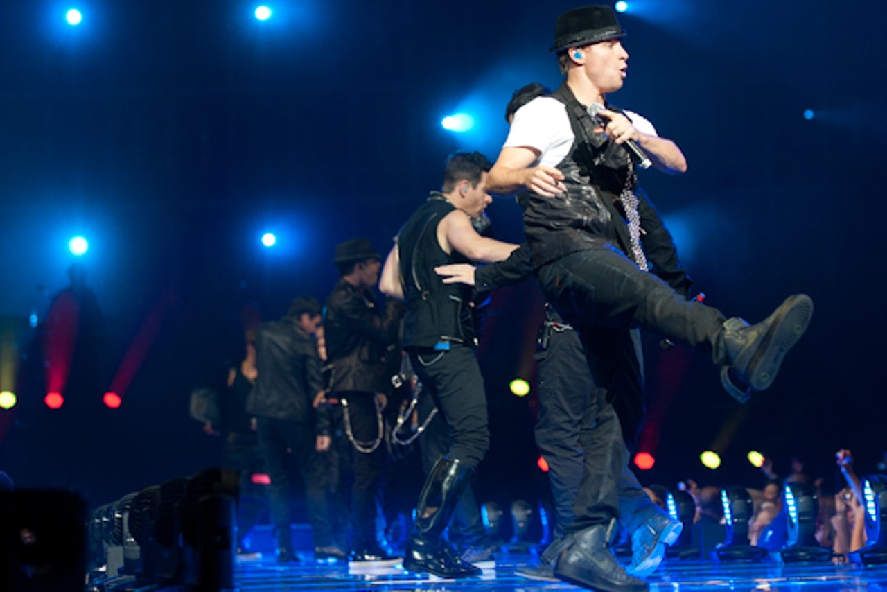 NKOTBSB performing at the Scottrade Center.
