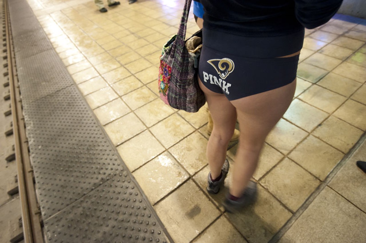 No Pants Subway Ride St. Louis 2012