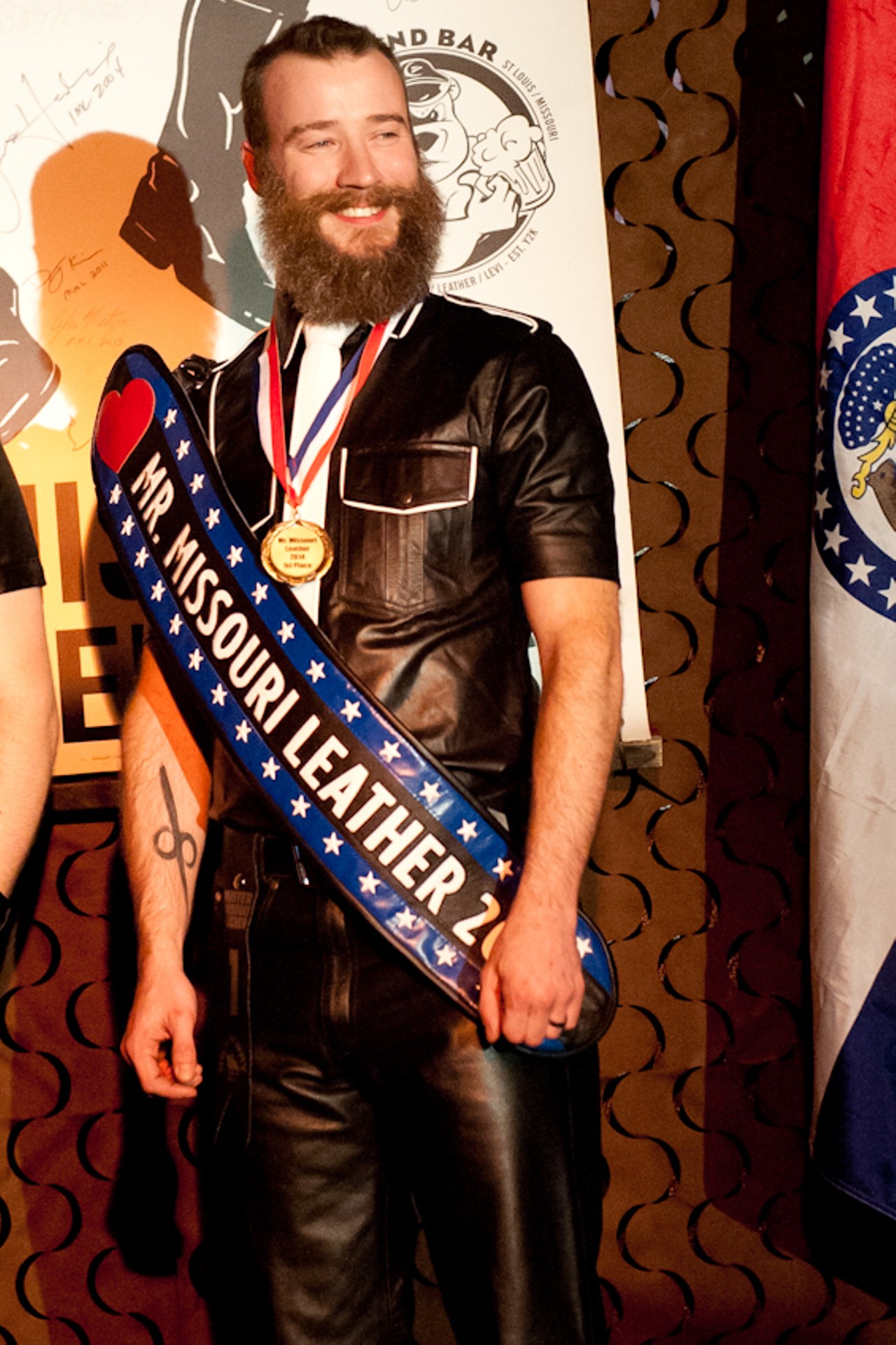 David Payne, shortly after he was named Mr. Missouri Leather 2014.