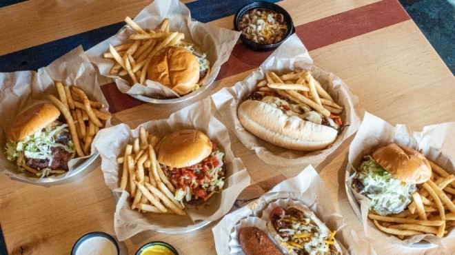 Off the Wall, from the Mission Taco Joint team, features burgers, hot dogs and other "boardwalk eats."