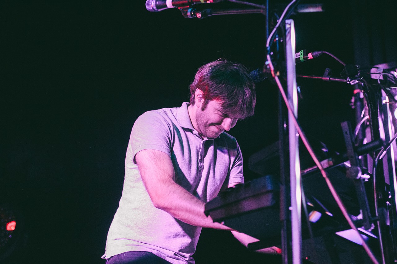 OK Go performing at The Pageant in St. Louis on April 4, 2015.