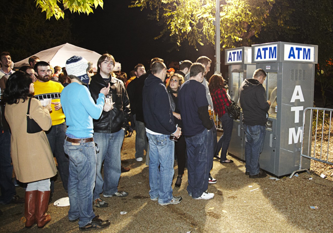 "Thank god for portable ATM's, the beer was expensive!"