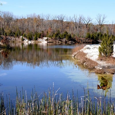 Klondike Park    4600 MO-94    Augusta, MO 63332    Estimated drive time: 49 minutes (Directions here)        If you're into parks, explore Klondike, home of a white sand beach. Cabins are available for campers, too. Bonus: it can be accessed right off the Katy Trail, so you can have a two-in-one adventure.     Photo courtesy of Flickr / George Shao.
