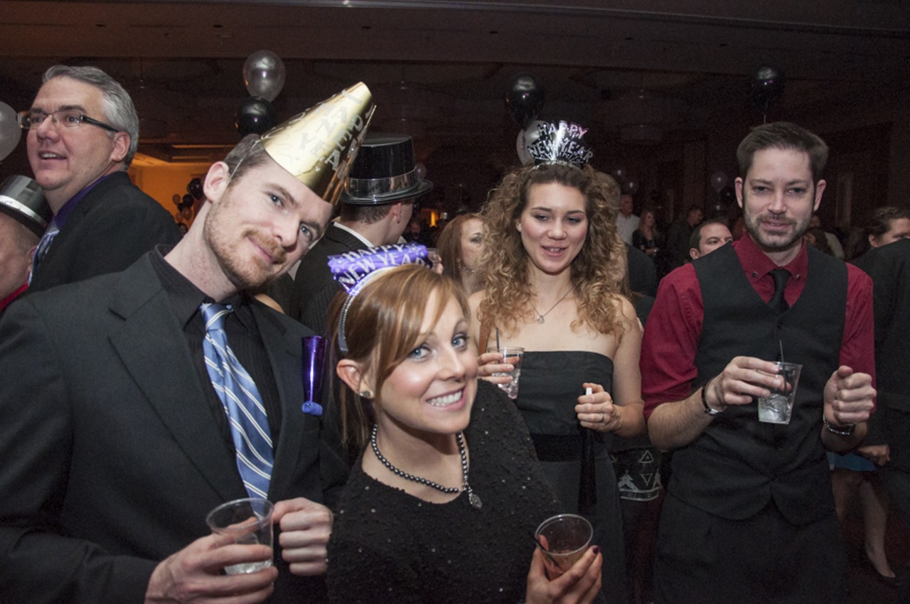 Partying and Protests Ring in 2015 at the Hyatt Regency