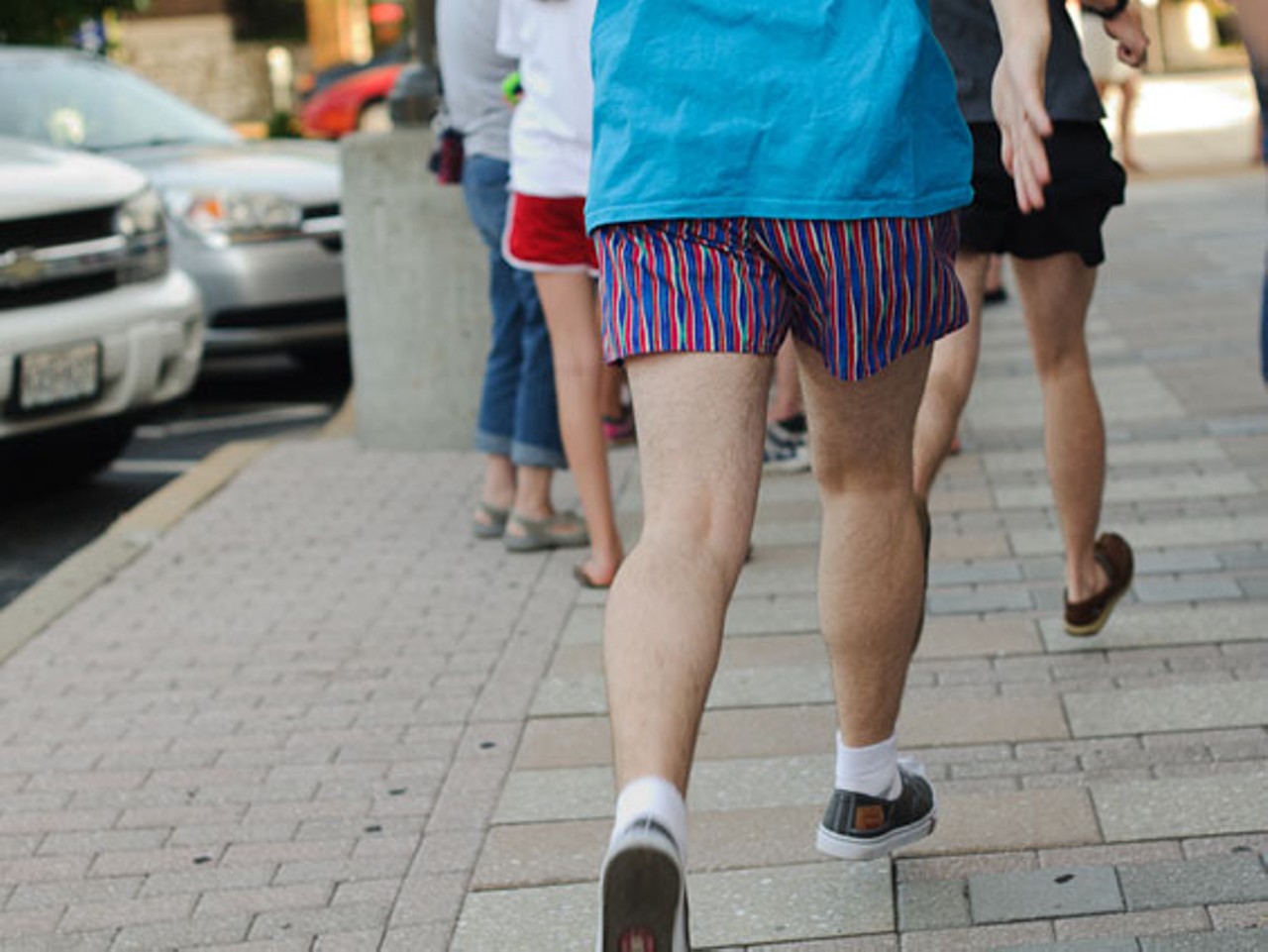 These gentlemen were awarded the honorary "Shortiest Short-Shorts" award. Or rather, they should have been.