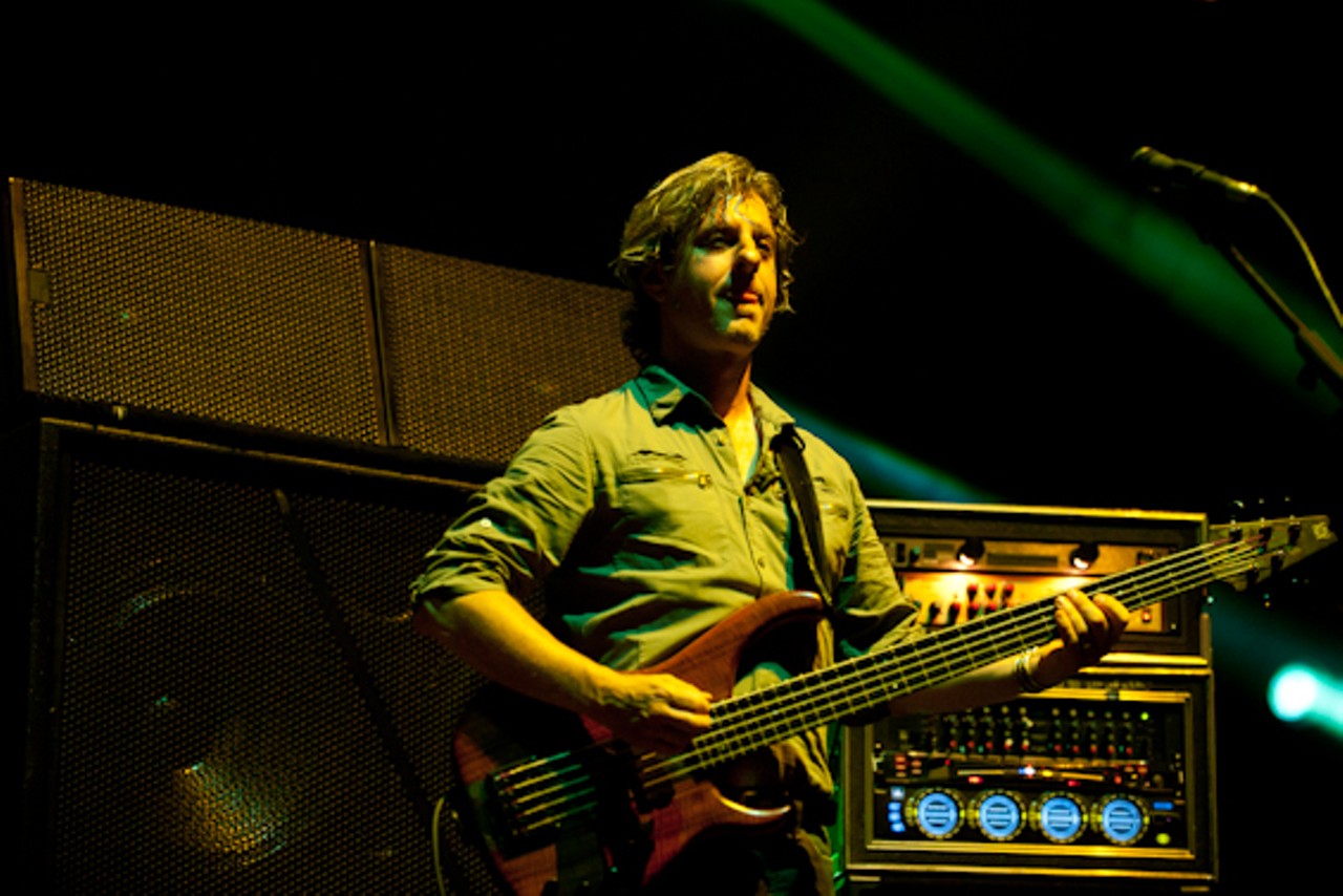 Mike Gordon of Phish performing at the Chaifetz Arena.