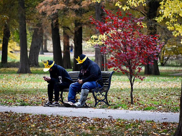 Pokemon players enjoy a Pokemon Go event in Tower Grove Park in November 2021. Police have now apprehended a suspect accused of stealing Pokemon cards.