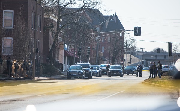 A suspect barricaded in home near Jefferson Avenue on February 20, 2024.