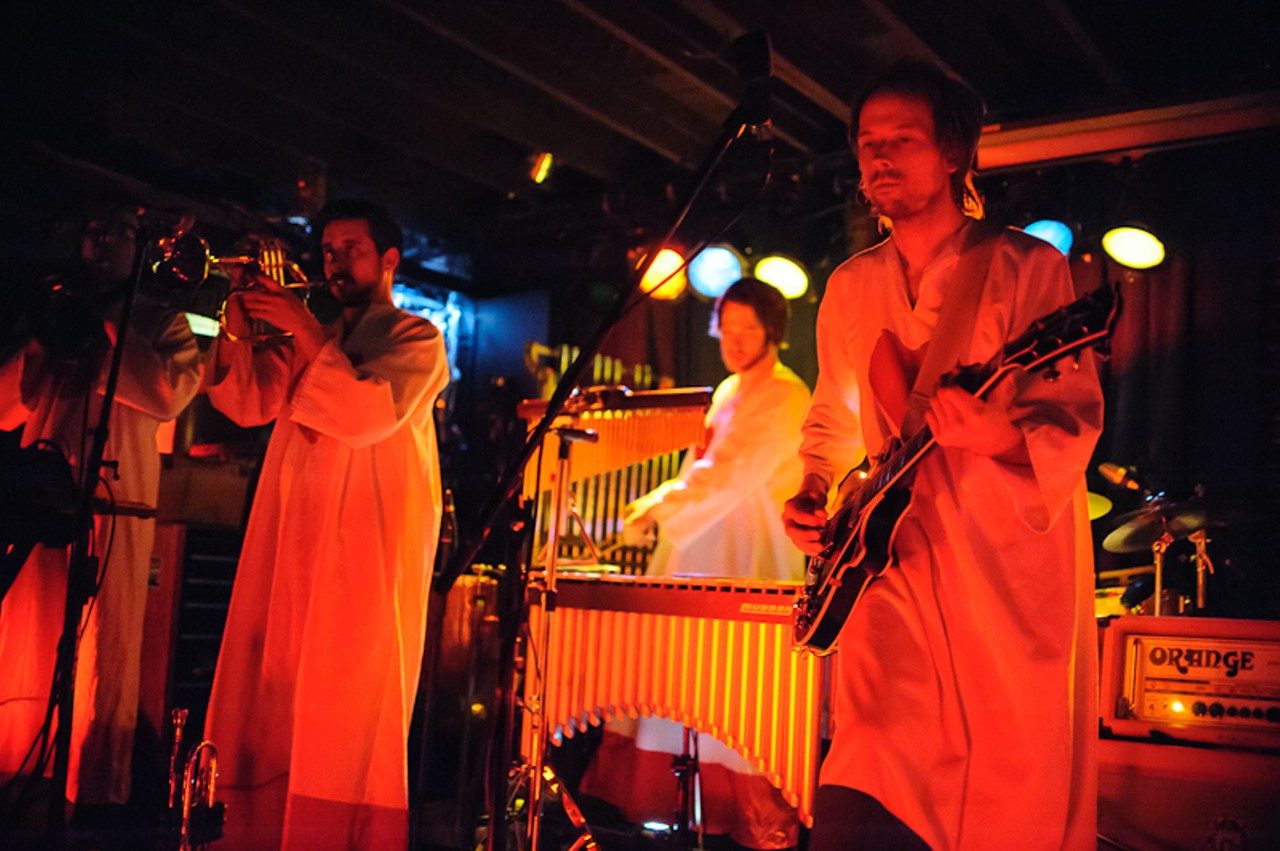 Tim DeLaughter of The Polyphonic Spree, performing at The Duck Room.