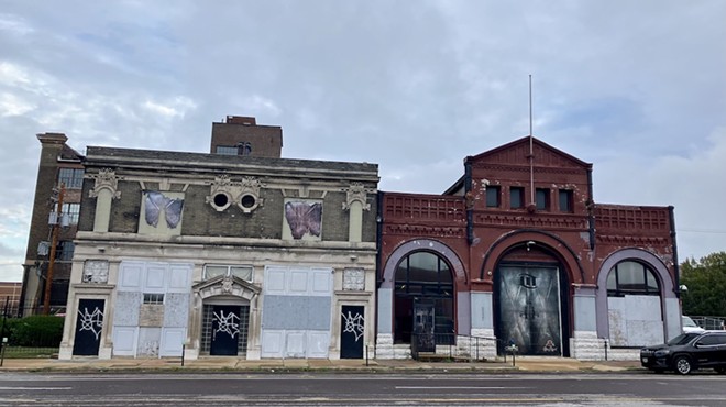 Saint  Louis University has applied for demolition permits for 3223 Olive Street, left, and 3221 Olive.