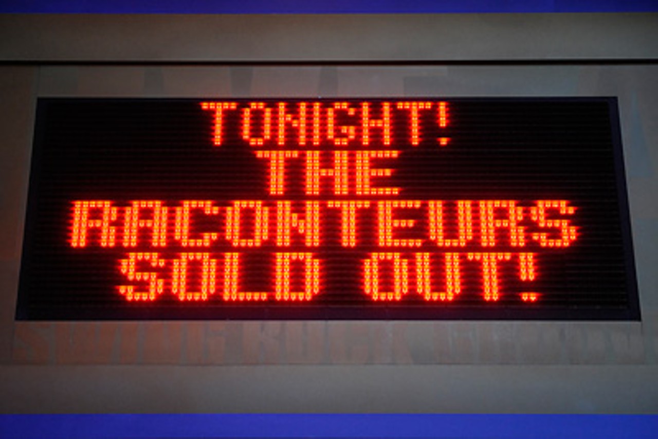 In a sold-out show, the Raconteurs perform at the Pageant June 12, 2008. Read the show review by Christian Schaeffer.