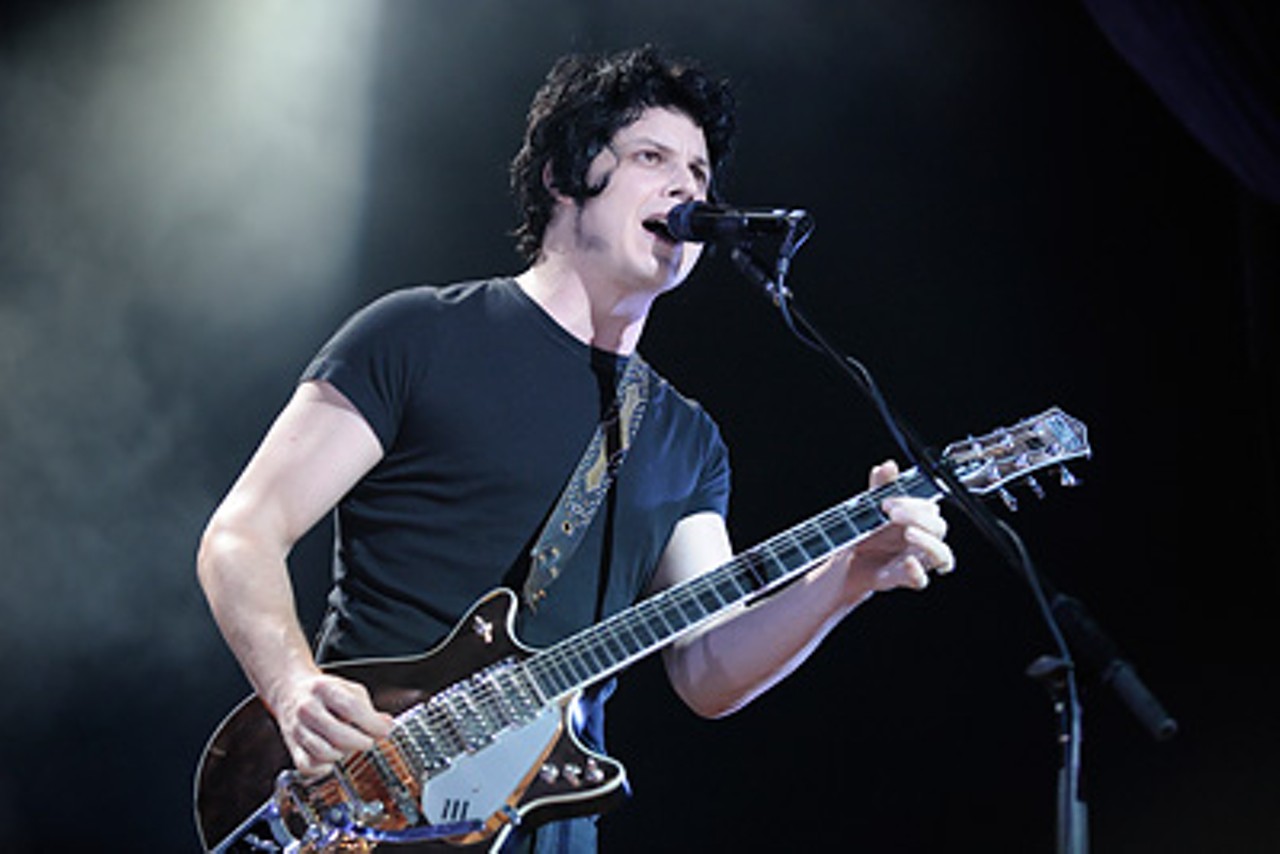 Jack White, one part of the White Stripes, performs with the Raconteurs at the Pageant, June 12, 2008.