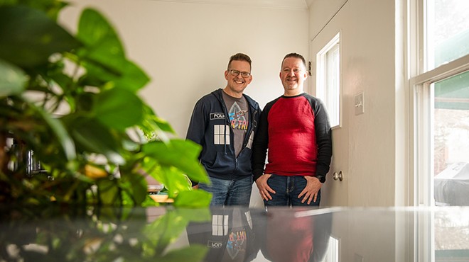 Jeffrey Ricker, left, and Michael Wallerstein moved to Collinsville, Illinois, two years ago to escape the Missouri legislature.