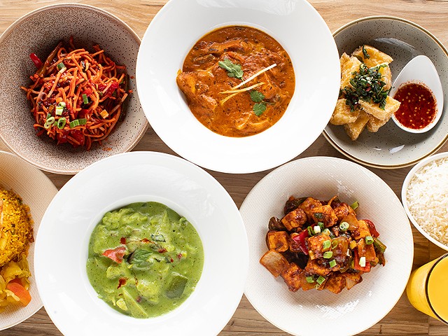 Basil India serves masterfully-executed Indian, Indo-Chinese and Thai fare.