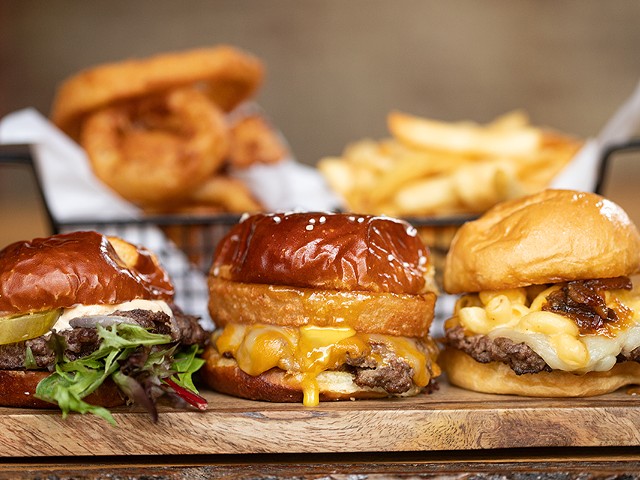 The "Bluewood Baby," "November Baby" and "Hey Henry" sliders are a few of the offerings at Burger 809.