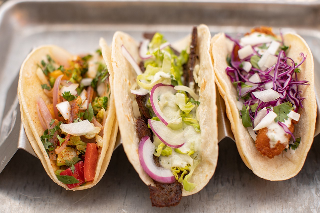 Tacos include Livin' On the Veg, There Goes My Gyro and Fish You Were Here.