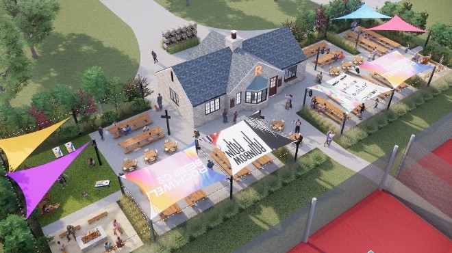 The new Rockwell Beer Garden will be a community gathering spot in St. Louis Hills' Francis Park