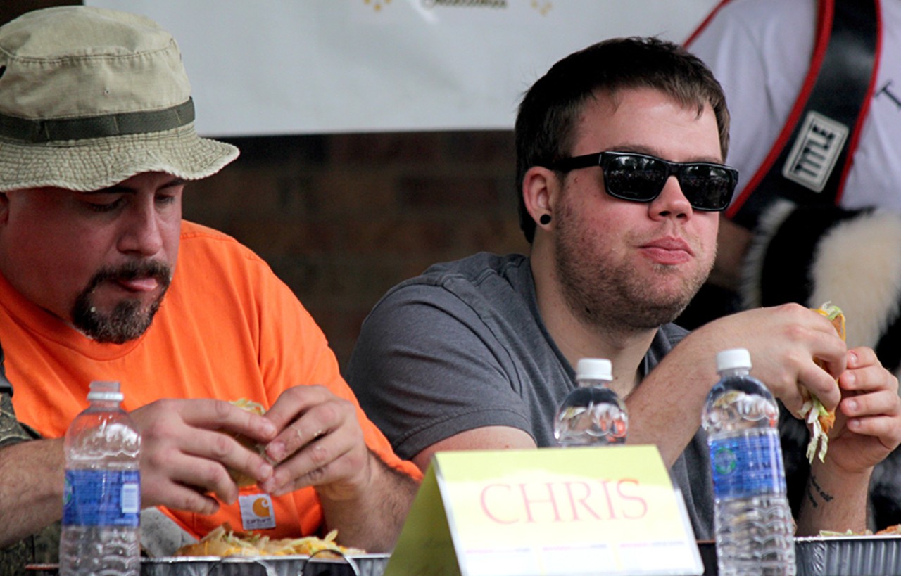 Scenes From a Fried Taco Eating Contest