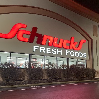 THE BEST SCHNUCKS WEST OF THE RIVER    Schnucks Harvester Square    60 Harvester Square    St. Charles, MO 63303    Don't let the busted "H" in the Schnucks sign fool you, this is the golden Schnucks of St. Charles. Perhaps a hidden gem, this Schnucks is tucked into a corner of a badass strip mall: A Dollar General, GreatClips, thrift store and more will handle a weekend's worth of errands in one trip. This Schnucks is smaller than others on the list, but the phrase "tiny but mighty" comes to mind. Well-stocked and quiet, you can find what you're looking for with ease and don't have to worry about running into the college kids that frequent the First Capitol Schnucks. It does lack some of the perks the other stores possess, but a CVS pharmacy and full grocery will satisfy those who prefer a no-frills grocery experience.    Photo credit: Riverfront Times