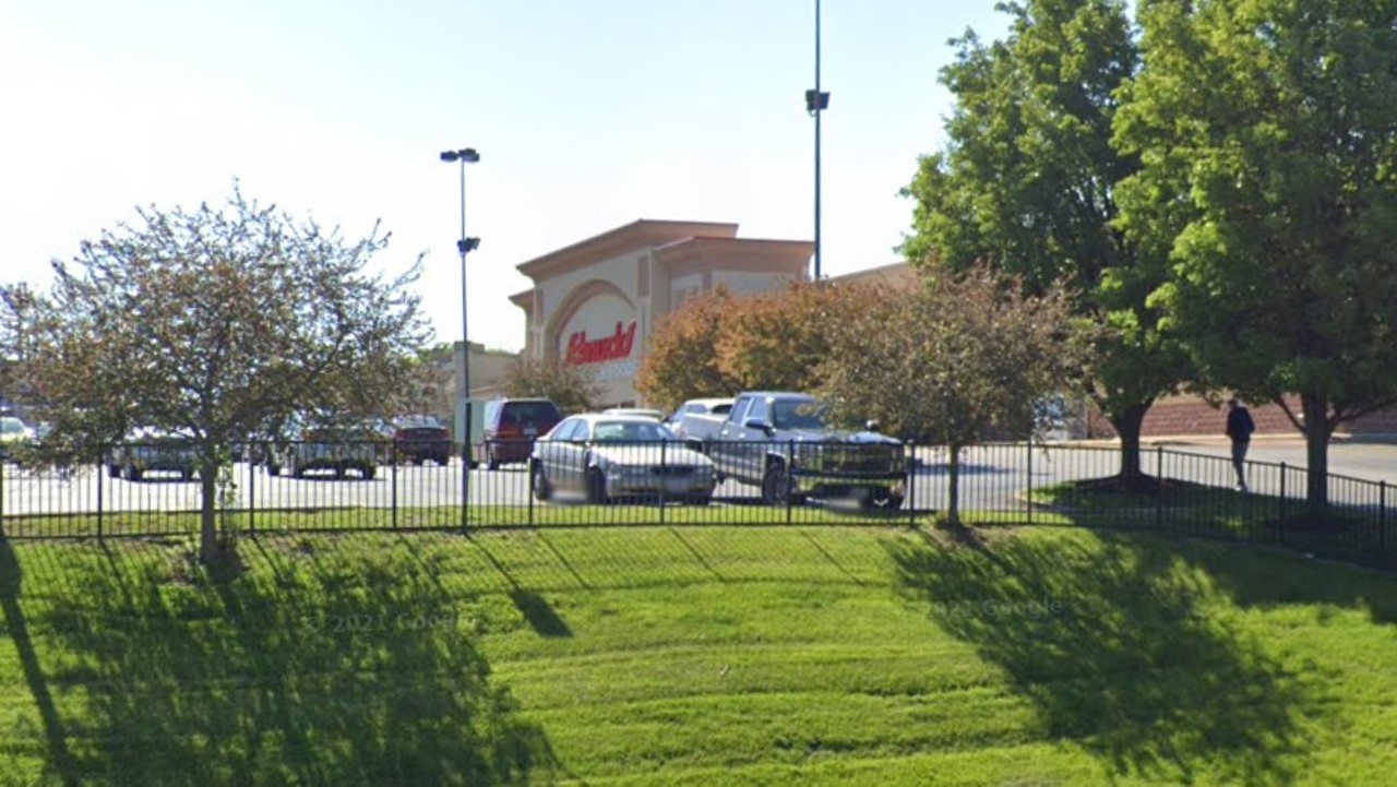 THE BEST SCHNUCKS FOR PEOPLE-WATCHING
Schnucks St John
9070 St. Charles Rock Road
St. John, MO 63114
This is a real workhorse Schnucks. It&#146;s not the best but it&#146;s far from the worst. It is, however, known as the Schnucks to visit when you&#146;re in the mood to people-watch. It has a real &#147;People of Walmart&#148; vibe. You just never know what you&#146;ll see inside or outside of here. It&#146;s also a great spot to post up in the parking lot to watch fireworks from nearby Ritenour High School.
Photo credit: screengrab via Google Maps