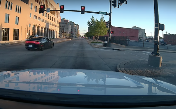 Red light means stop ... yet the cars kept coming.