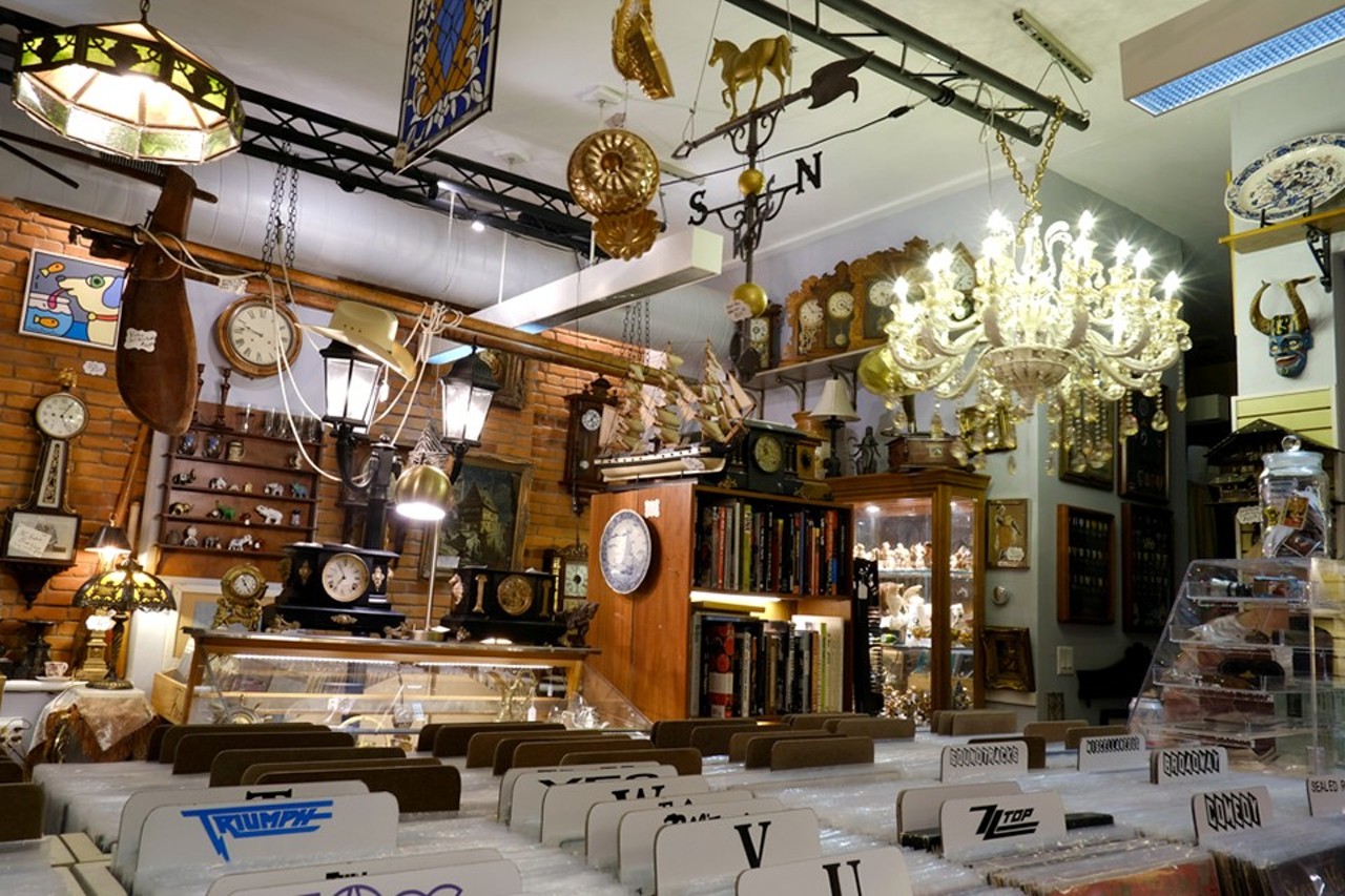 Frenchtown Records, Antiques & More
(941 Park Avenue, 314-630-1163, www.frenchtownrecords.com)
Jewelry? Check. Chandeliers? Check. Antique finds? Yup. Records and other vintage audio? You got it. 
Find out more here.
Photo credit: Phuong Bui
