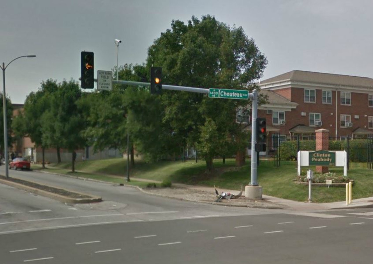 You know how to correctly pronounce Chouteau, Gratiot and Goethe. "Correctly" meaning "all fucked up anywhere but here." 
Photo courtesy of Google Maps
