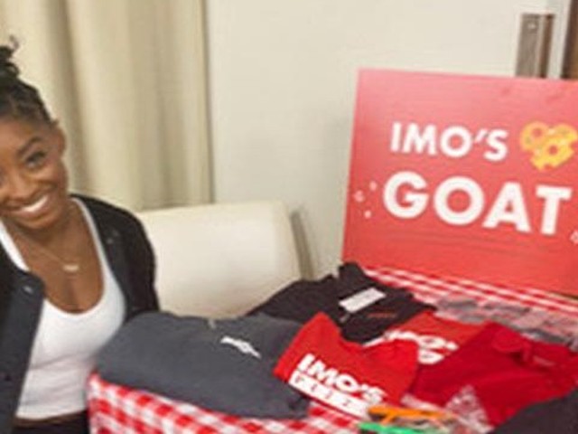 Imo's Pizza Dubs Simone Biles an 'Honorary St. Louisan' After Tour Stop