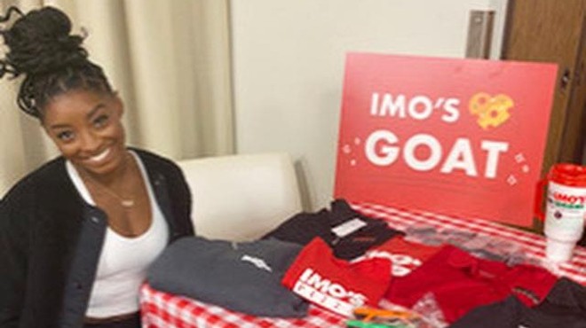 Imo's Pizza Dubs Simone Biles an 'Honorary St. Louisan' After Tour Stop