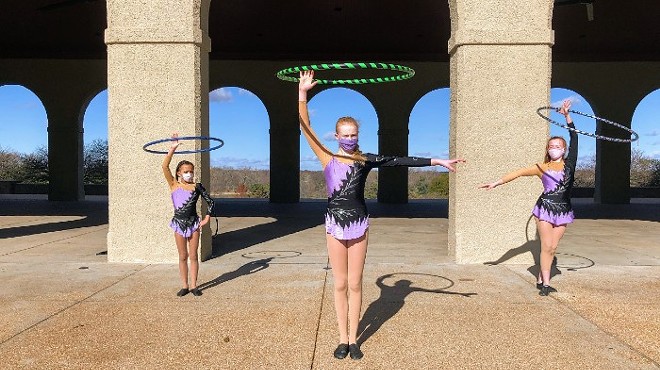 Circus Harmony students performed in front of St. Louis landmarks, while their German counterparts did the same in Stuttgart.