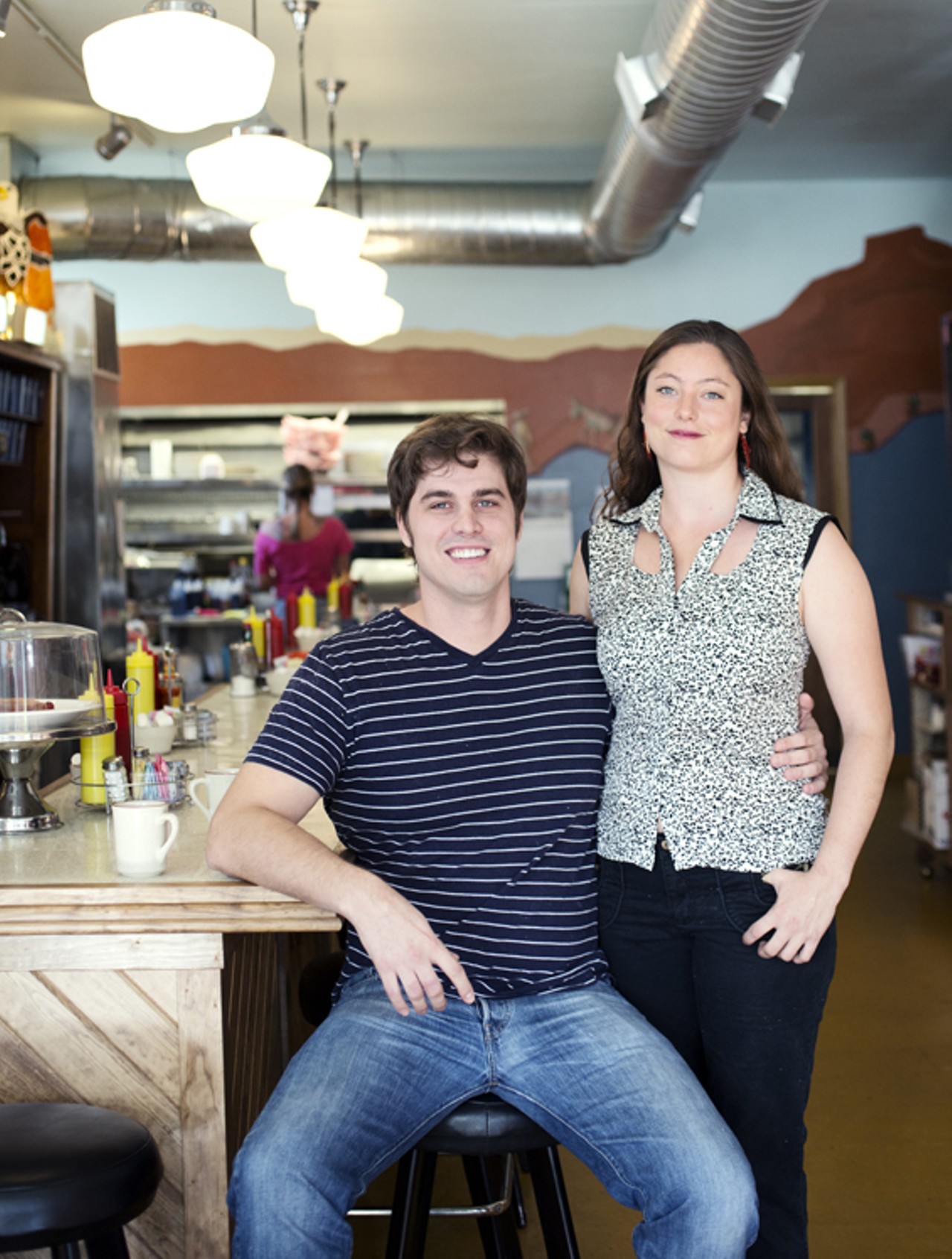 Co-owners Jonathan Jones and Anna Sidel at Southwest Diner.