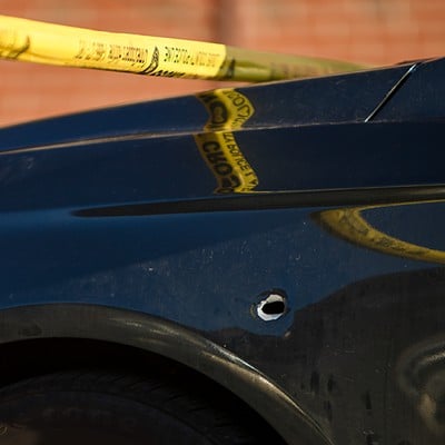 St. Louis Police investigate an officer-involved shooting on the 4500 block of Virginia Ave. on Tuesday, Feb. 13, 2024.