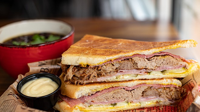 Havana’s Cuisine’s Tampa Cuban sandwich includes roasted pork, ham, salami, Swiss cheese, mustard and pickles.
