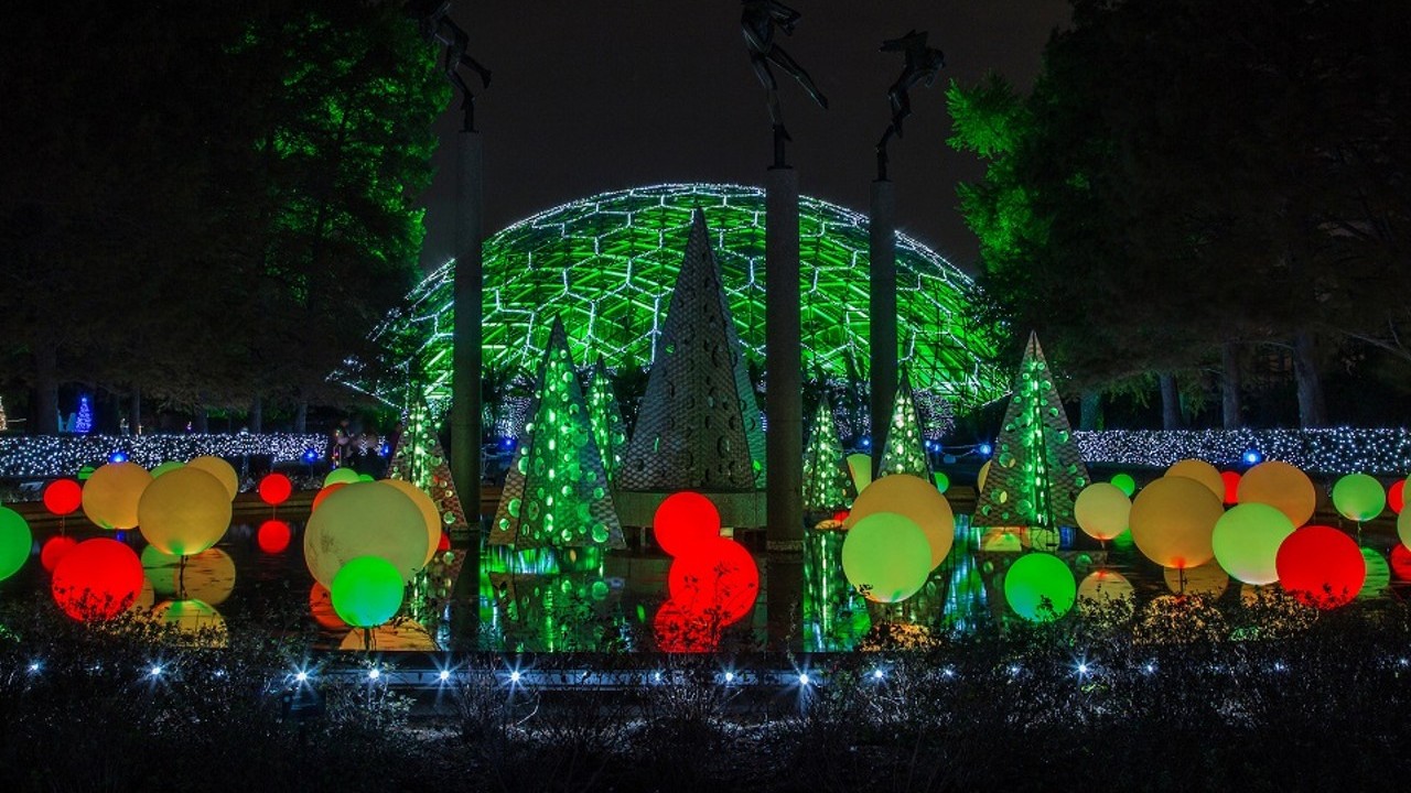 Garden Glow
Missouri Botanical Garden (4344 Shaw Boulevard, mobot.org)
This annual favorite is better than ever this year, with elevated s&rsquo;mores from the S&rsquo;more Shack and a giant dance floor that lights up and makes noise when you step on it. Rest assured the classics are back, too, with tunnels of candy cane-colored lights and some terrifically lit trees. Rent a s&rsquo;mores pit to up the fun factor.
