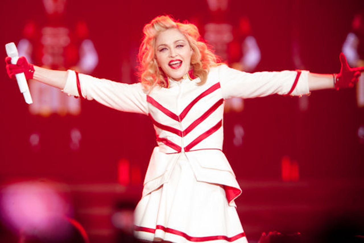 Madonna at the Scottrade Center on November 1. More Madonna in St. Louis photos.