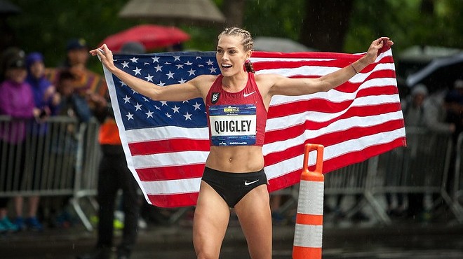 Colleen Quigley at a race on Sept. 9, 2018.