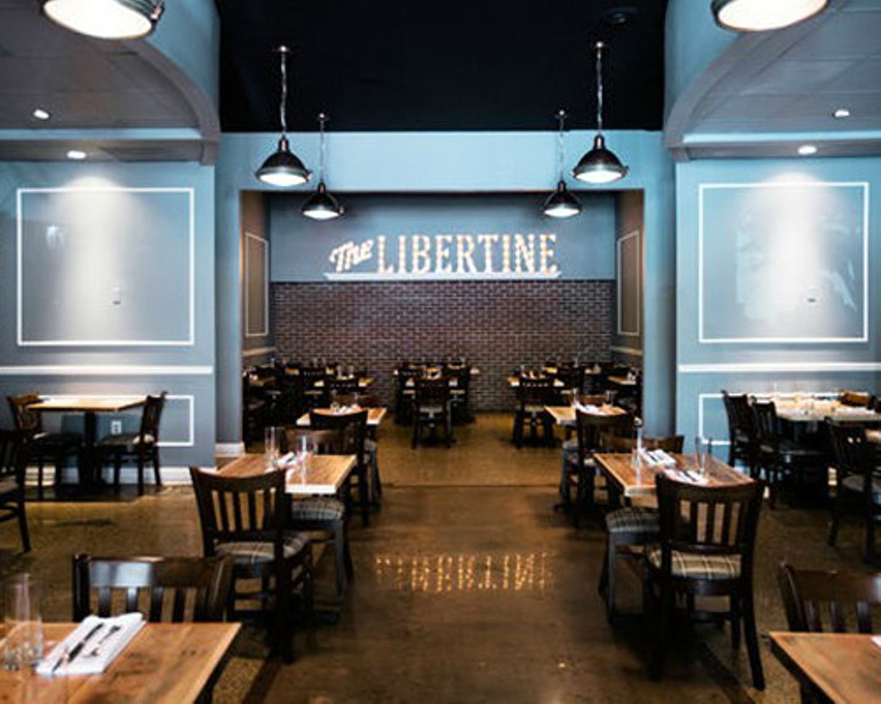 The Libertine
7927 Forsyth Blvd.
We once described the Libertine as having "an atmosphere that perfectly hit the sweet spot between upscale and comfortable." That was so spot-on. It was one of the best places to hit if you wanted to go out for a nice meal but didn't want to make a big production of it, either. Quality plus chill with badass cocktails.
Photo courtesy of Jennifer Silverberg