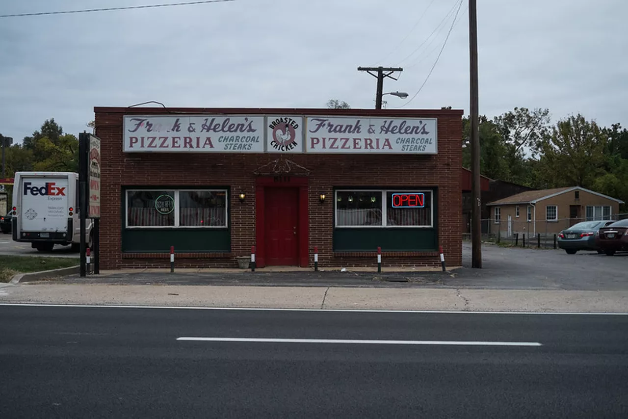 Frank & Helen’s Pizzeria
8111 Olive Boulevard, University City; 314-997-0666
Frank & Helen’s has been the go-to spot for generations of families. At this family dinner joint, everybody can get fed and nobody is going to have to get a second job to pay for it. The University City pizzeria has more to offer than just pizza, though. In addition to the regular evening menu, there’s also a lunch menu, a kids’ menu and a gluten-free menu. Salads, toasted ravioli and even cheese curds can be had for less than $9, so everybody will leave happy.