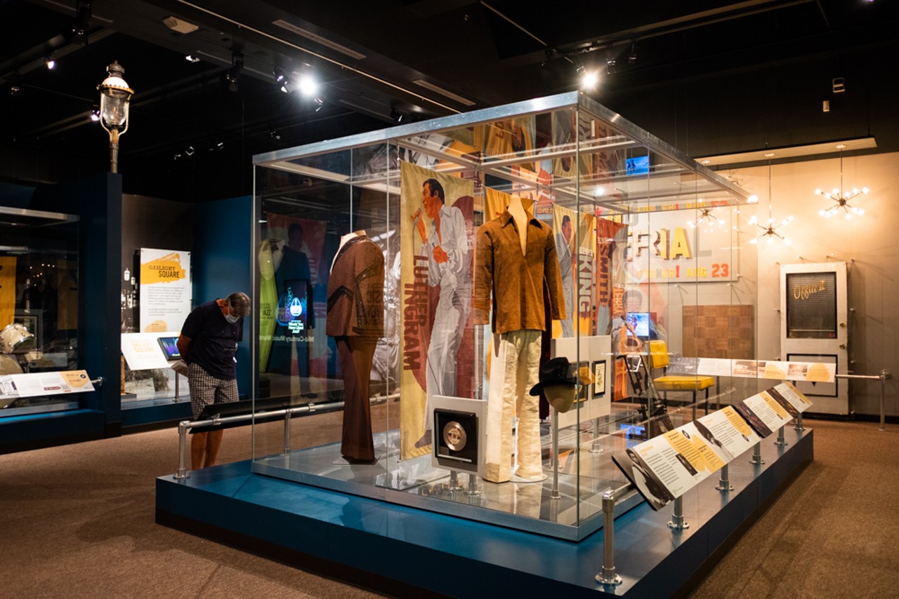 The museum features several outfits from prominent St. Louis musicians.
