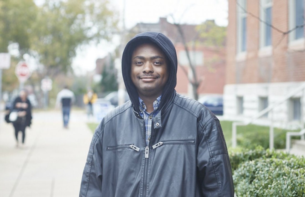 Shawn Owens, photographed in St. Louis
"I thought it was gonna be rigged, but I&#146;m glad I still can vote for someone else other than Hillary/Trump. I like the Green Party. I wanted to change racism between cops and blacks; including [people] with disabilities.
"Honestly, I think Hillary will win but she is crooked. So I&#146;m hoping Jill Stein does. Not many people have known about her. I just learned about her two days ago."