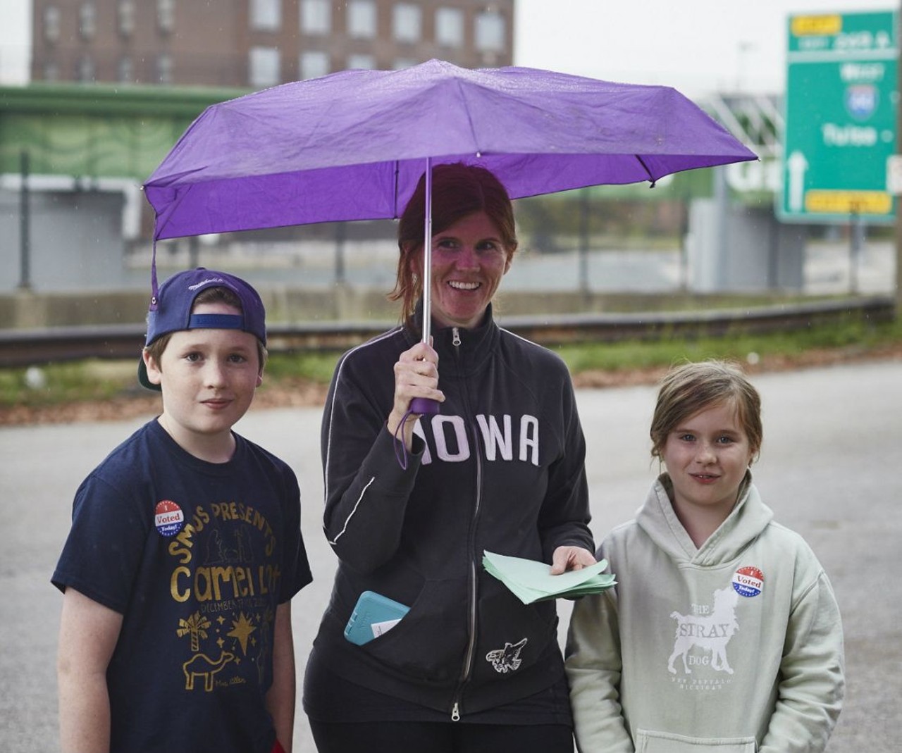 Courtney McDermott, photographed in St. Louis with daughter Maeve Rasmussen, 9, and son Nolan Rasmussen, 12
"My parents always took us voting with them. They instilled at an early age that this is something that is really important.
"Hillary's a feminist; I&#146;m a feminist. She fights for equal rights for women and for people of color. And I think that given all that has happened especially in the St. Louis community, she is someone who will make sure that we continue to move things forward. I think a vote for Donald Trump is turning things backwards."