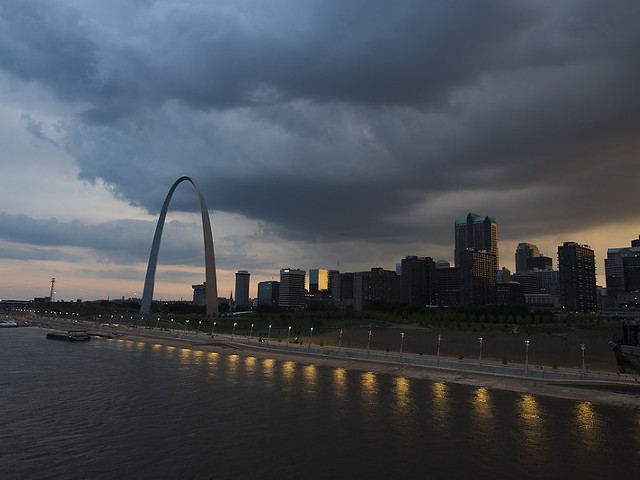 An ominous sky might move over St. Louis later today.
